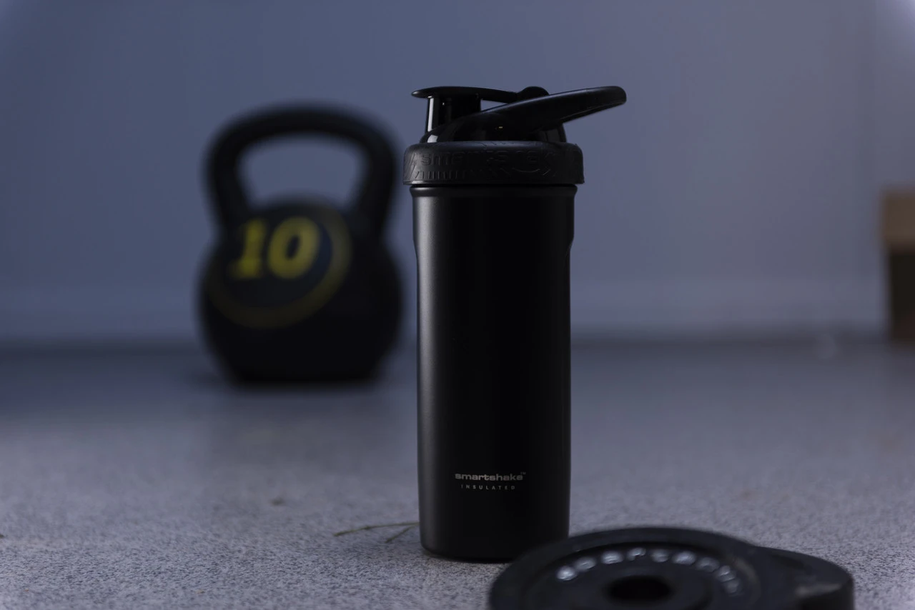 Шейкер спортивний SmartShake металевий Insulated Steel 750ml Black — фото 6