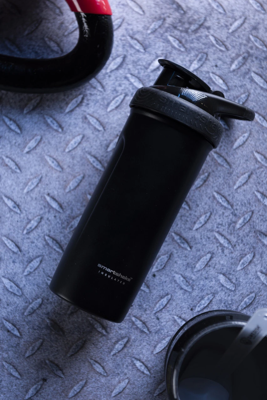Шейкер спортивний SmartShake металевий Insulated Steel 750ml Black — фото 7
