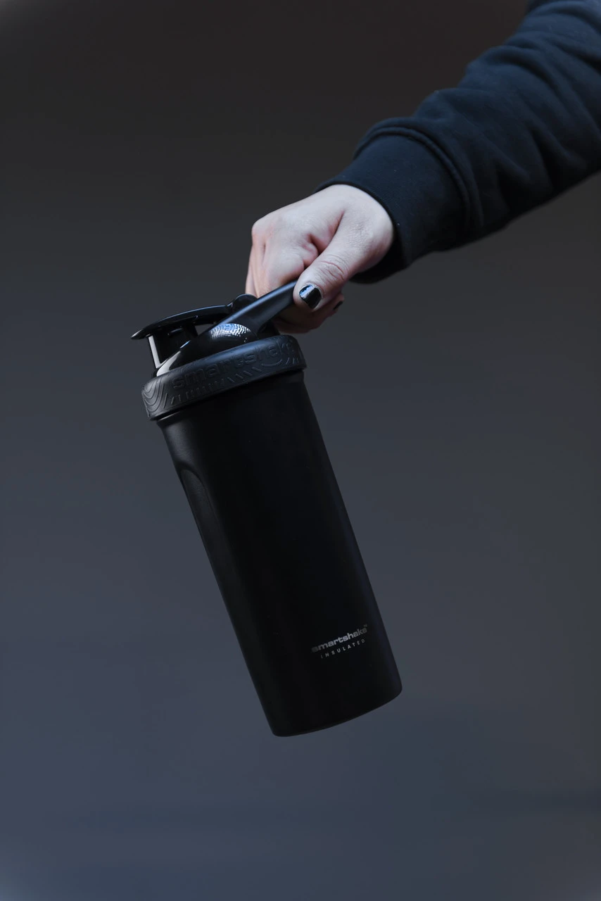 Шейкер спортивний SmartShake металевий Insulated Steel 750ml Black — фото 8