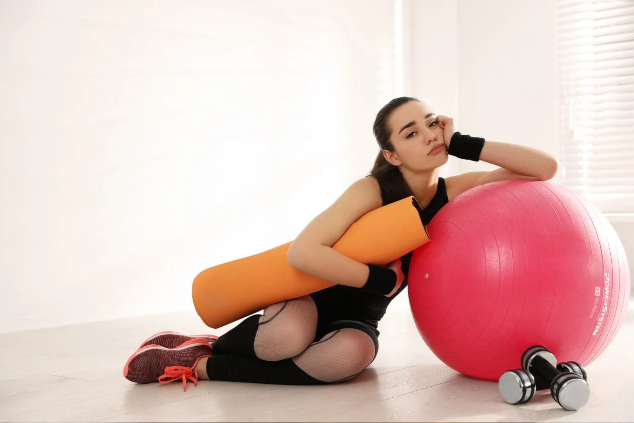 М'яч для фітнесу (фітбол) Power System PS-4013 Ø75 cm PRO Gymball Pink — фото 8