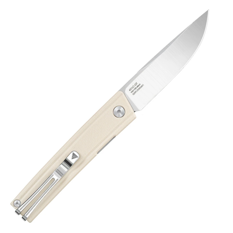 Ніж складаний туристичний SRM Gent 401LC-GT (8.3 см) 10Cr / G10 білий — фото 5
