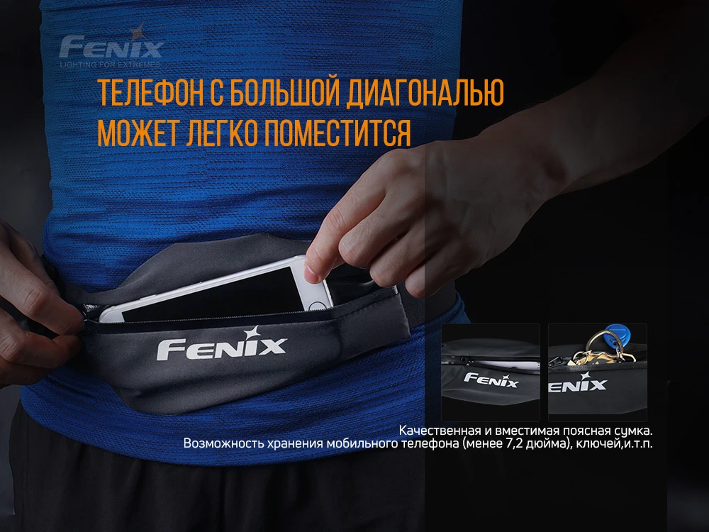 Поясна сумка Fenix AFB-10 чорна — фото 5