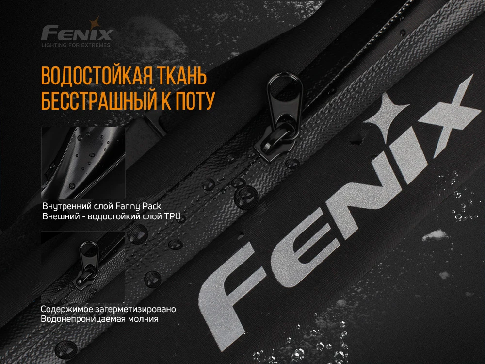 Поясна сумка Fenix AFB-10 чорна — фото 6