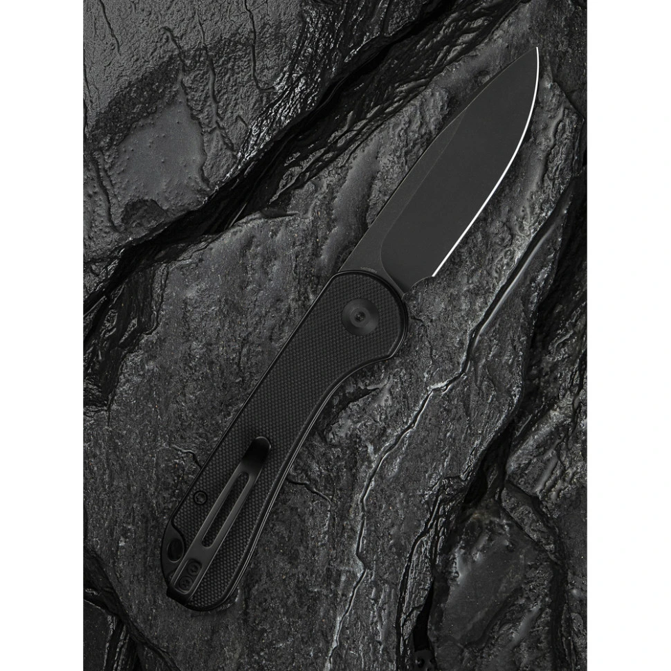 Ніж складаний кишеньковий Civivi Elementum Slip Joint, (7.5 см) 14C28N / G10 чорний — фото 11