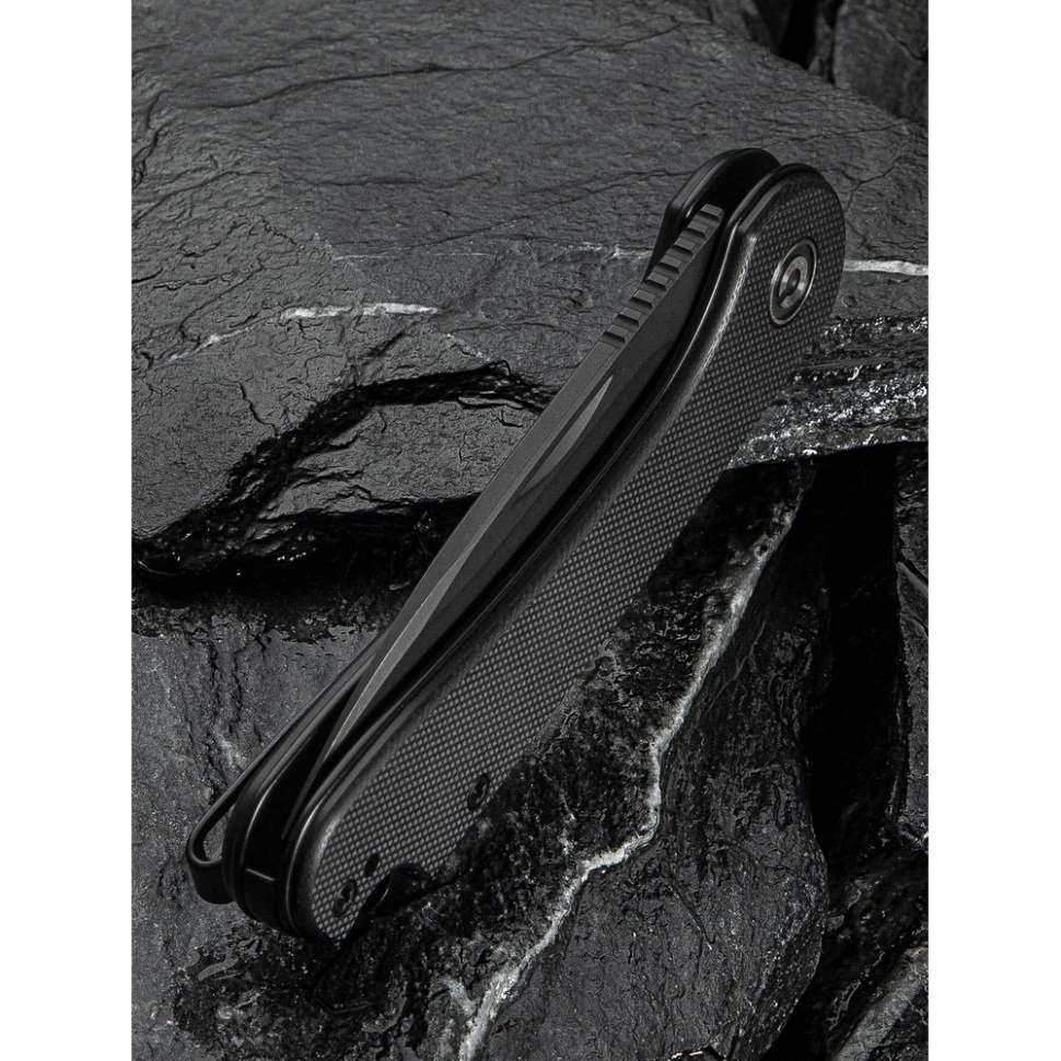 Ніж складаний кишеньковий Civivi Elementum Slip Joint, (7.5 см) 14C28N / G10 чорний — фото 15