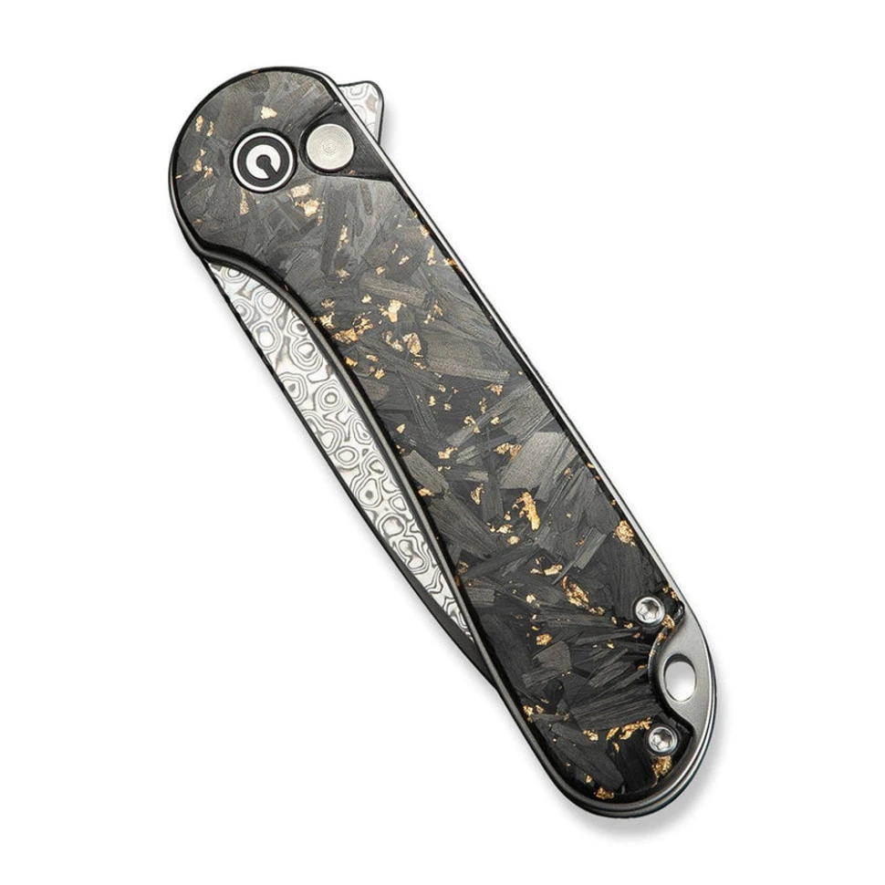 Ніж складаний кишеньковий Civivi Elementum II, (7.5 см) Damascus / Carbon Fiber & Resin — фото 5