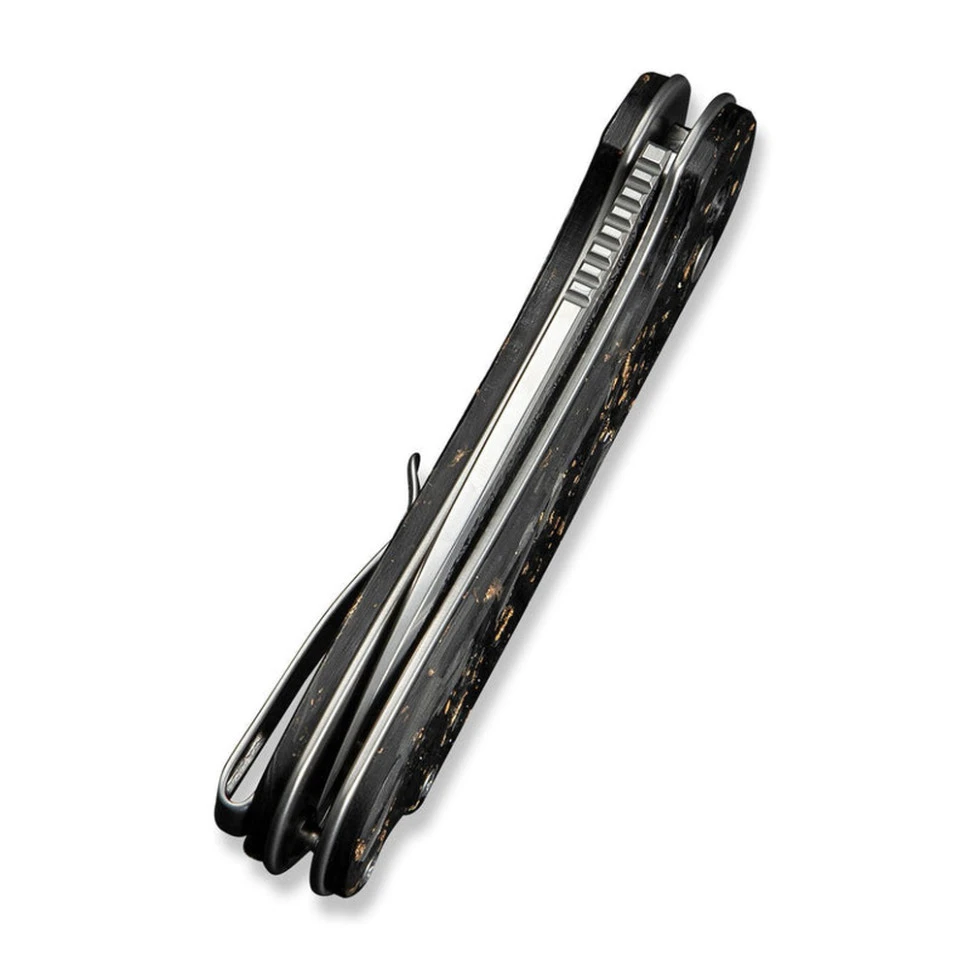 Ніж складаний кишеньковий Civivi Elementum II, (7.5 см) Damascus / Carbon Fiber & Resin — фото 7