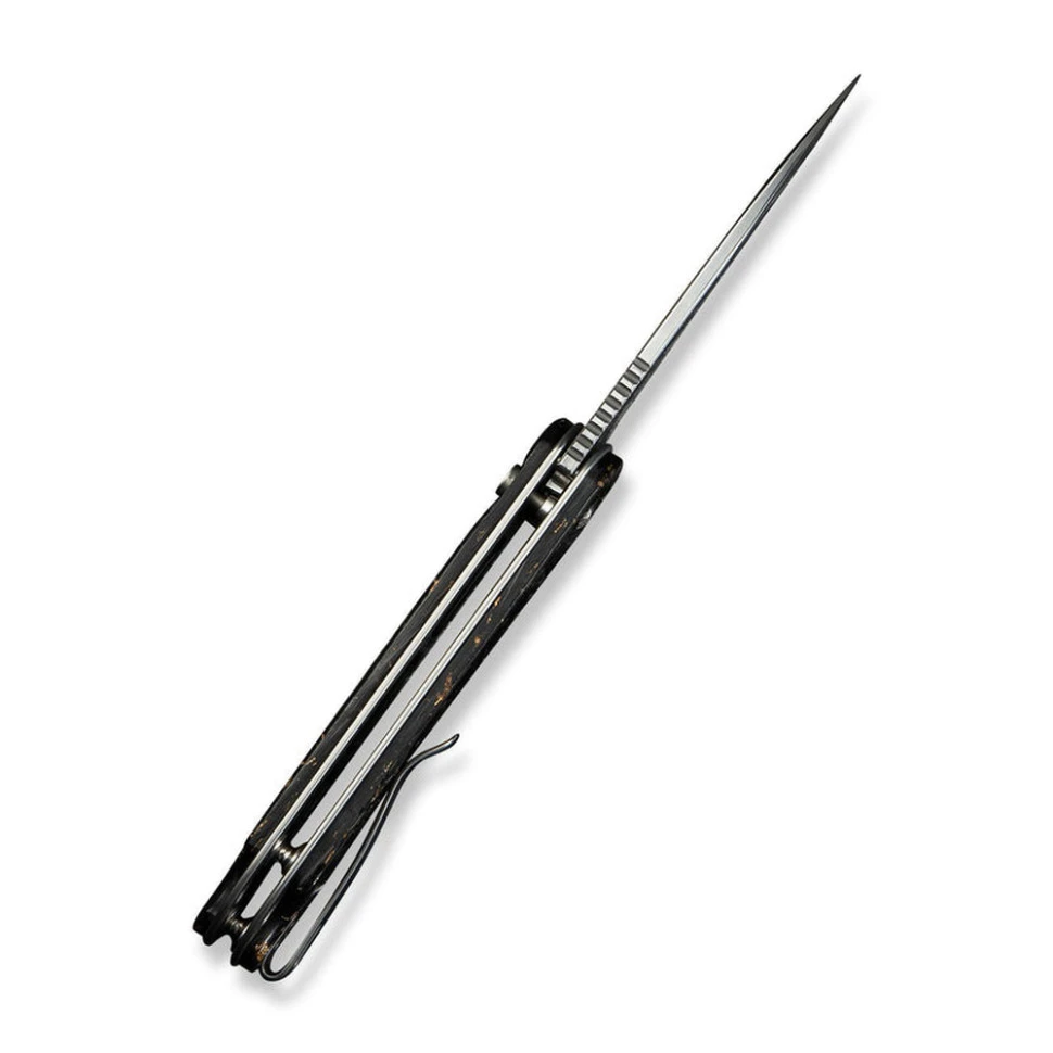 Ніж складаний кишеньковий Civivi Elementum II, (7.5 см) Damascus / Carbon Fiber & Resin — фото 8