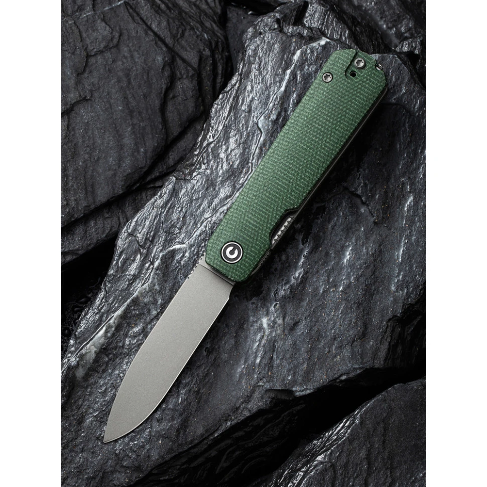 Ніж складаний кишеньковий Civivi Sendy, (7.2 см) Nitro-V / Micarta темно-зелений — фото 12