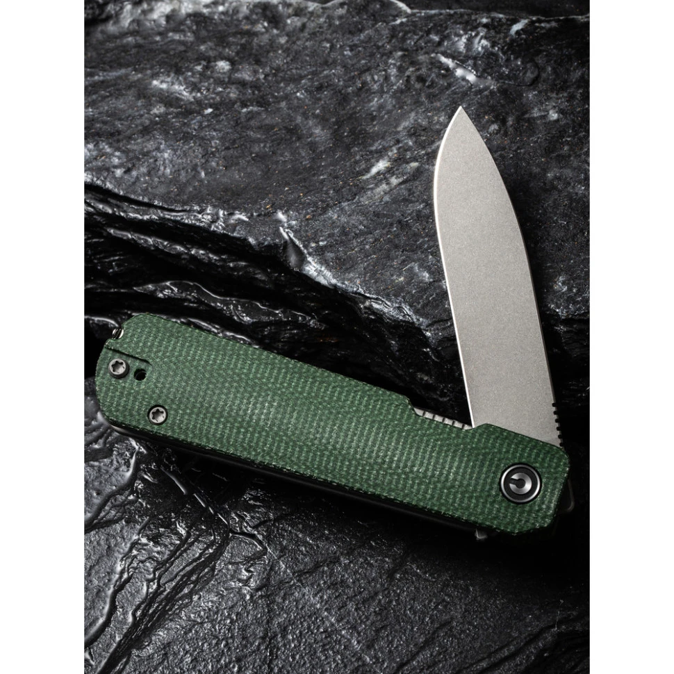 Ніж складаний кишеньковий Civivi Sendy, (7.2 см) Nitro-V / Micarta темно-зелений — фото 14