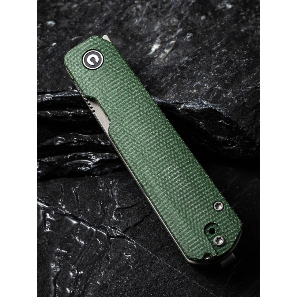 Ніж складаний кишеньковий Civivi Sendy, (7.2 см) Nitro-V / Micarta темно-зелений — фото 15
