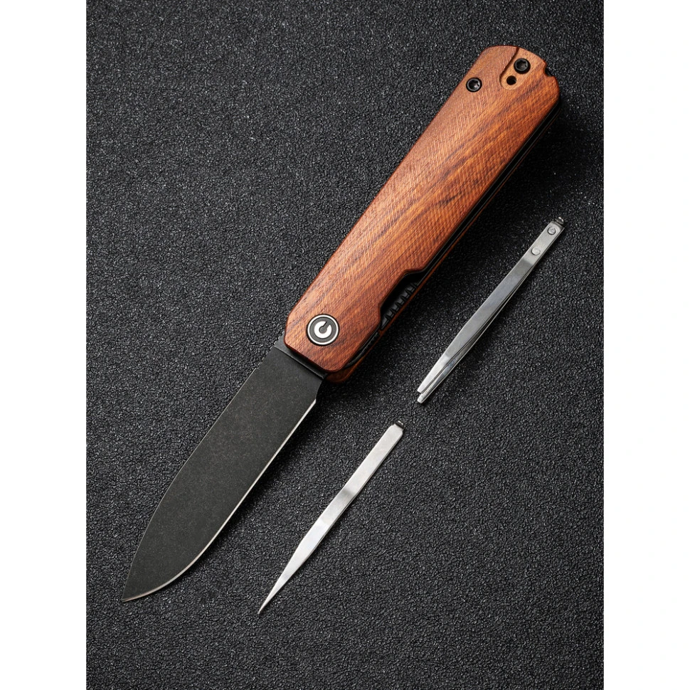 Ніж складаний кишеньковий Civivi Sendy, (7.2 см) Nitro-V / Guibourtia Wood — фото 11