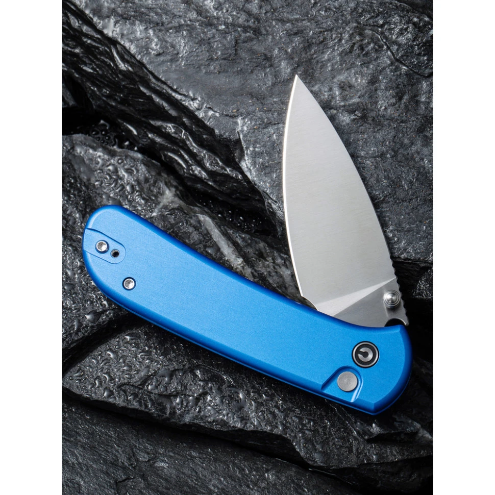 Ніж складаний кишеньковий Civivi Qubit, (7.6 см) 14C28N / Aluminum синій — фото 12