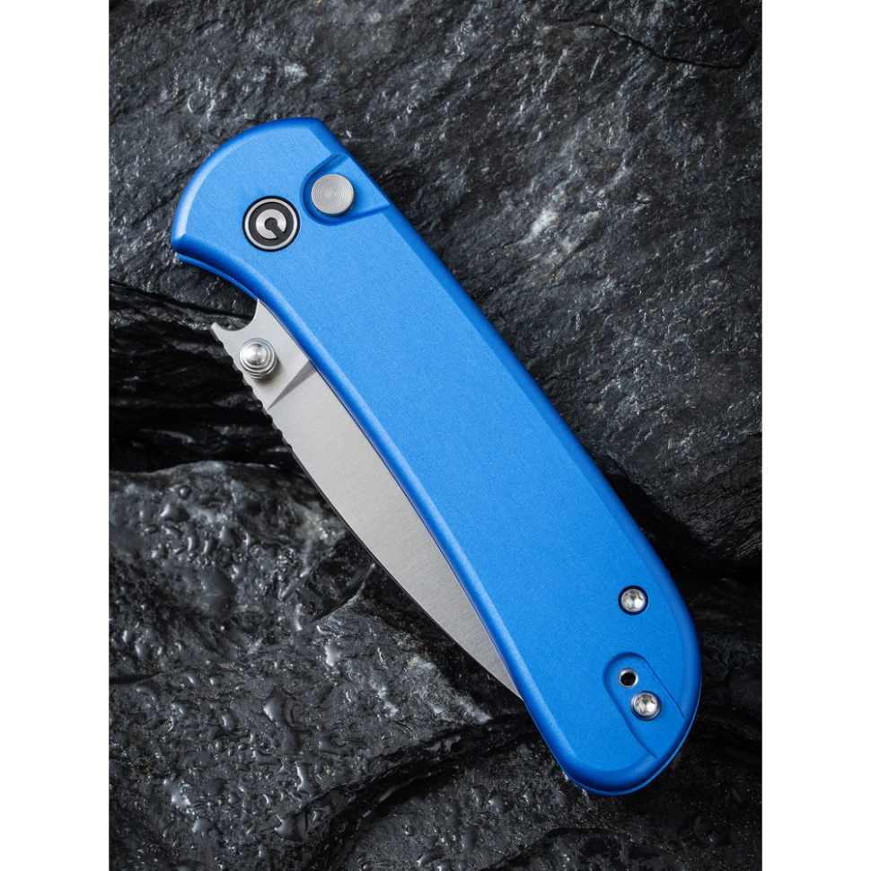 Ніж складаний кишеньковий Civivi Qubit, (7.6 см) 14C28N / Aluminum синій — фото 13