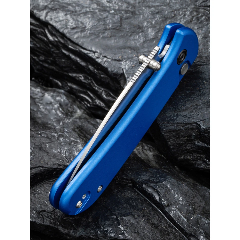 Ніж складаний кишеньковий Civivi Qubit, (7.6 см) 14C28N / Aluminum синій — фото 15