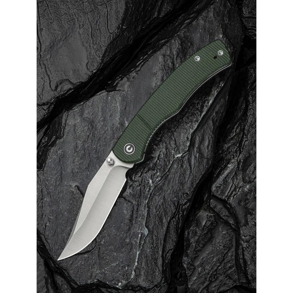 Ніж складаний кишеньковий Civivi Clingman, (7.6 см) Nitro-V / Micarta темно-зелений — фото 10