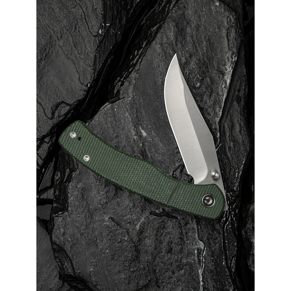 Ніж складаний кишеньковий Civivi Clingman, (7.6 см) Nitro-V / Micarta темно-зелений — фото 12