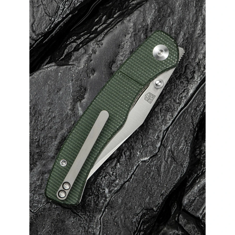 Ніж складаний кишеньковий Civivi Clingman, (7.6 см) Nitro-V / Micarta темно-зелений — фото 14