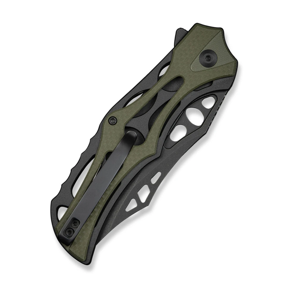 Ніж складаний туристичний Civivi Biophase, (8.9 см) Nitro-V / Aluminum & G10 чорно-зелений — фото 5