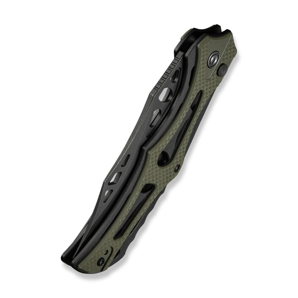 Ніж складаний туристичний Civivi Biophase, (8.9 см) Nitro-V / Aluminum & G10 чорно-зелений — фото 6