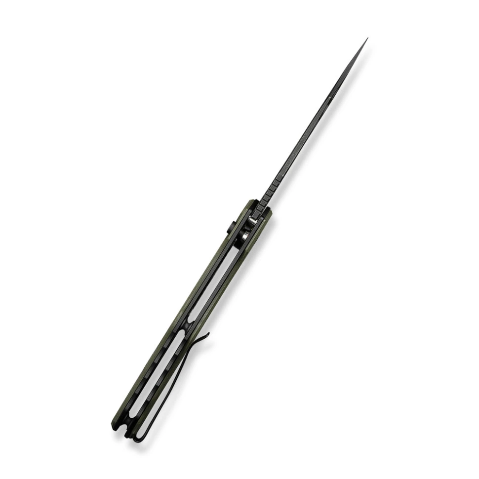 Ніж складаний туристичний Civivi Biophase, (8.9 см) Nitro-V / Aluminum & G10 чорно-зелений — фото 7