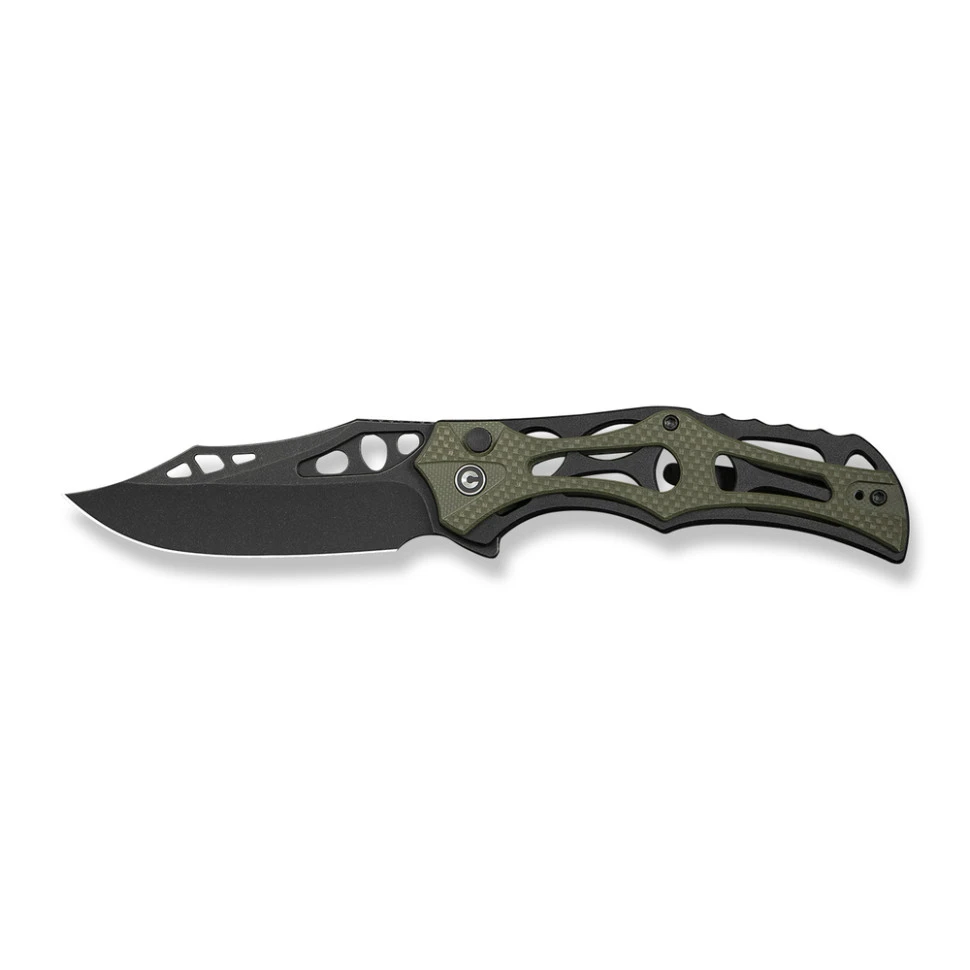 Ніж складаний туристичний Civivi Biophase, (8.9 см) Nitro-V / Aluminum & G10 чорно-зелений — фото 8