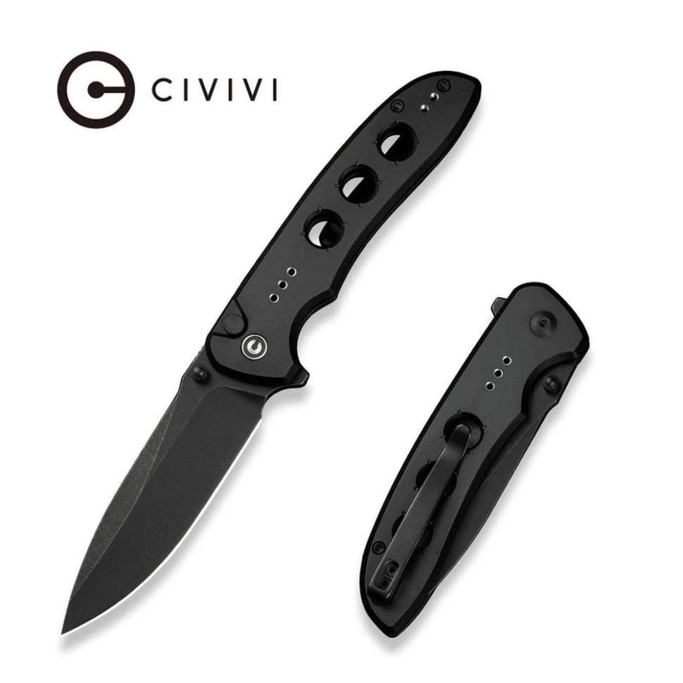 Ніж складаний туристичний Civivi Hyperpulse, (8.9 см) 14C28N / Aluminum чорний — фото 9