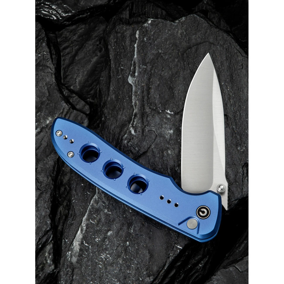 Ніж складаний туристичний Civivi Hyperpulse, (8.9 см) 14C28N / Aluminum синій — фото 12