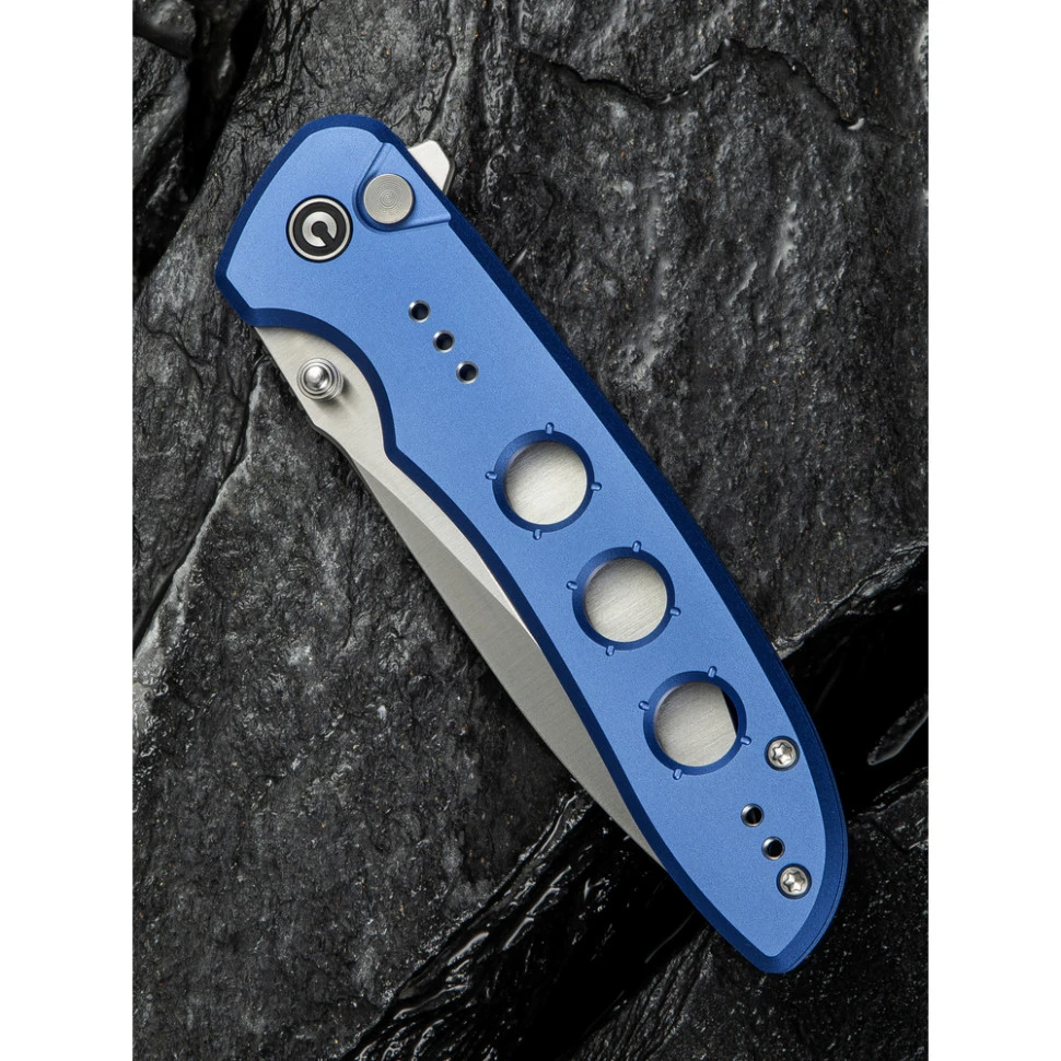 Ніж складаний туристичний Civivi Hyperpulse, (8.9 см) 14C28N / Aluminum синій — фото 13