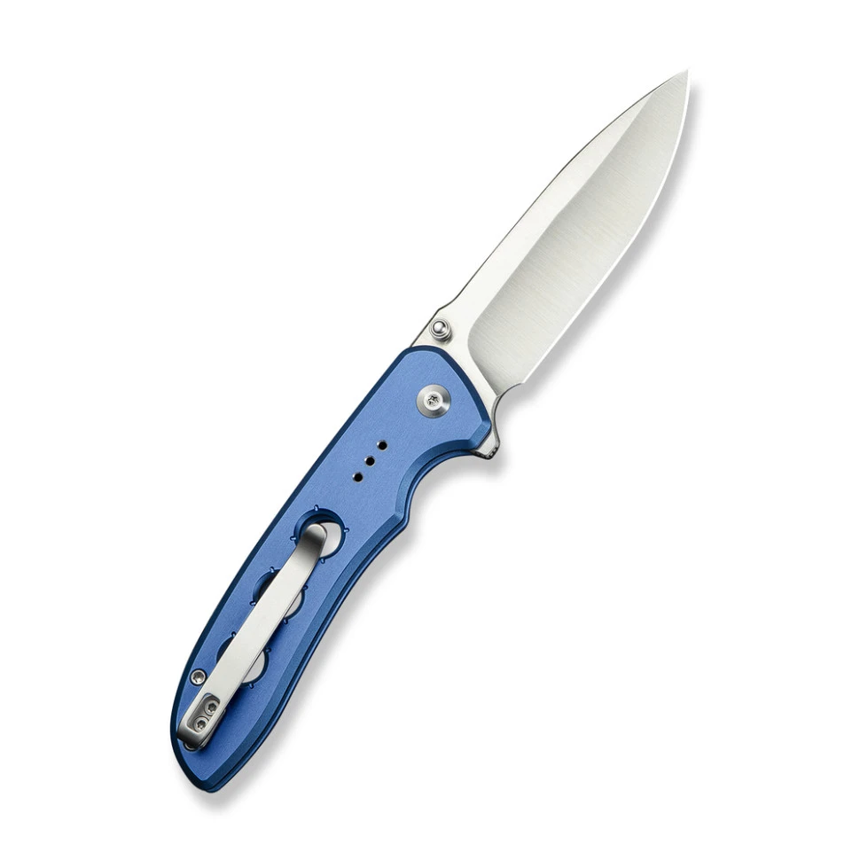 Ніж складаний туристичний Civivi Hyperpulse, (8.9 см) 14C28N / Aluminum синій — фото 2