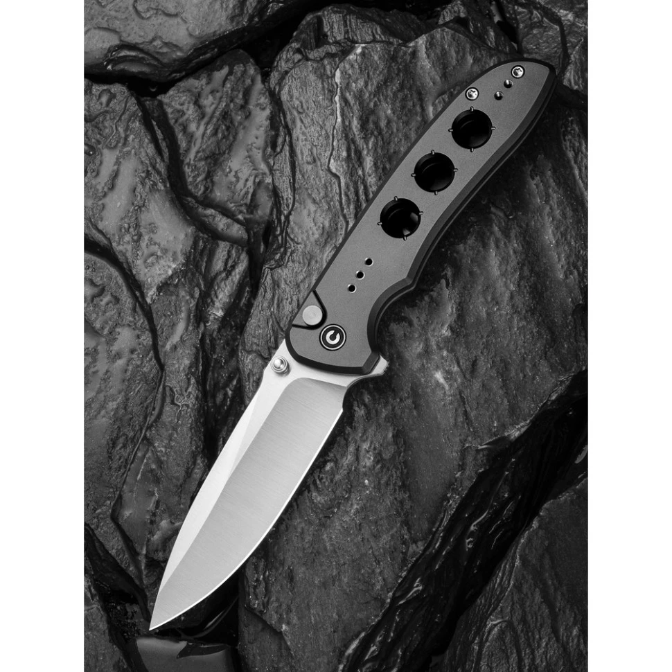 Ніж складаний туристичний Civivi Hyperpulse, (8.9 см) 14C28N / Aluminum сірий — фото 10
