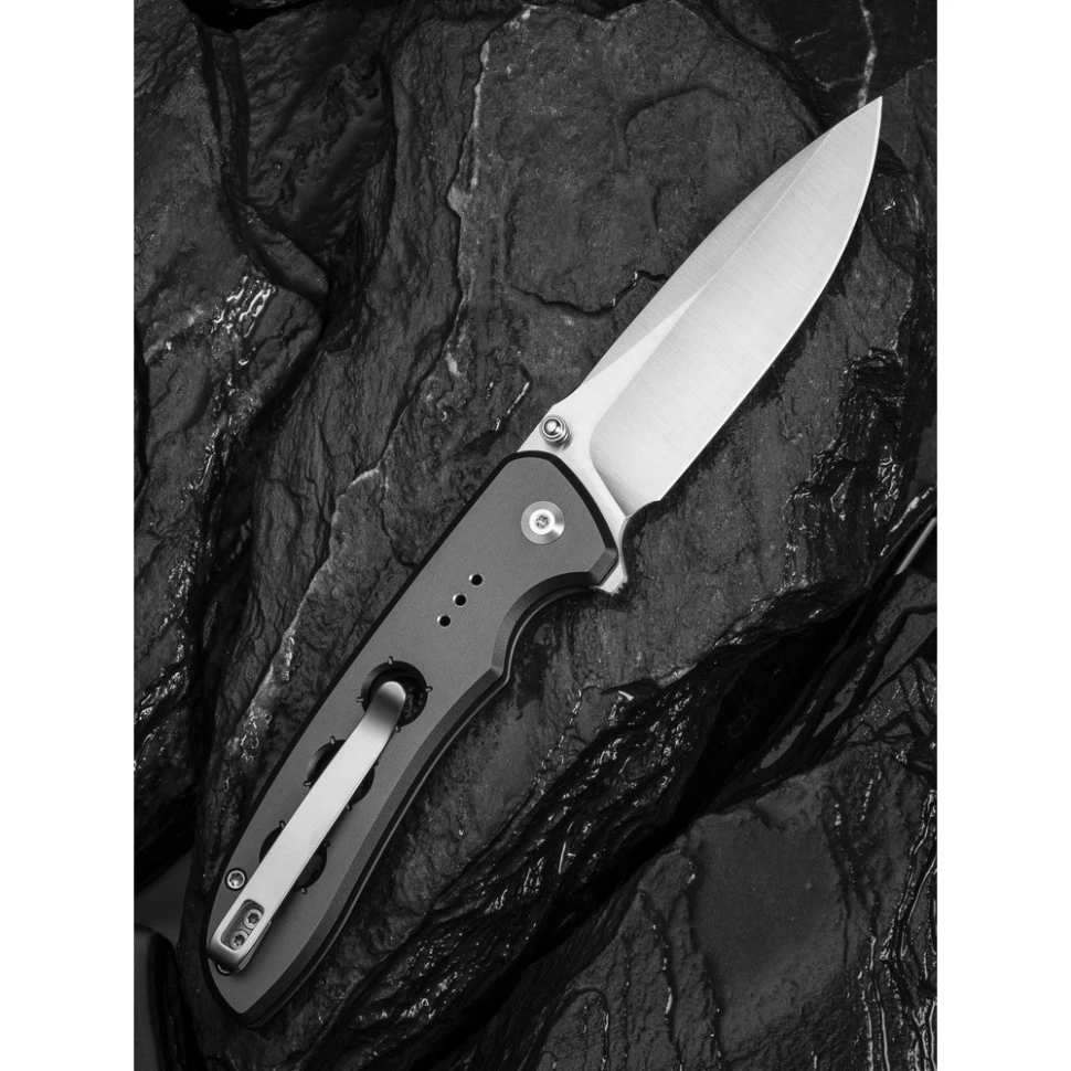 Ніж складаний туристичний Civivi Hyperpulse, (8.9 см) 14C28N / Aluminum сірий — фото 11