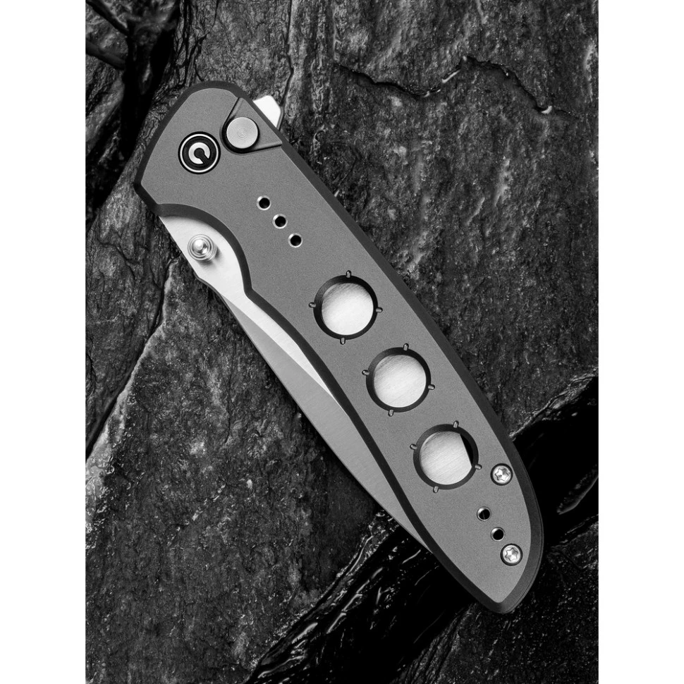 Ніж складаний туристичний Civivi Hyperpulse, (8.9 см) 14C28N / Aluminum сірий — фото 13