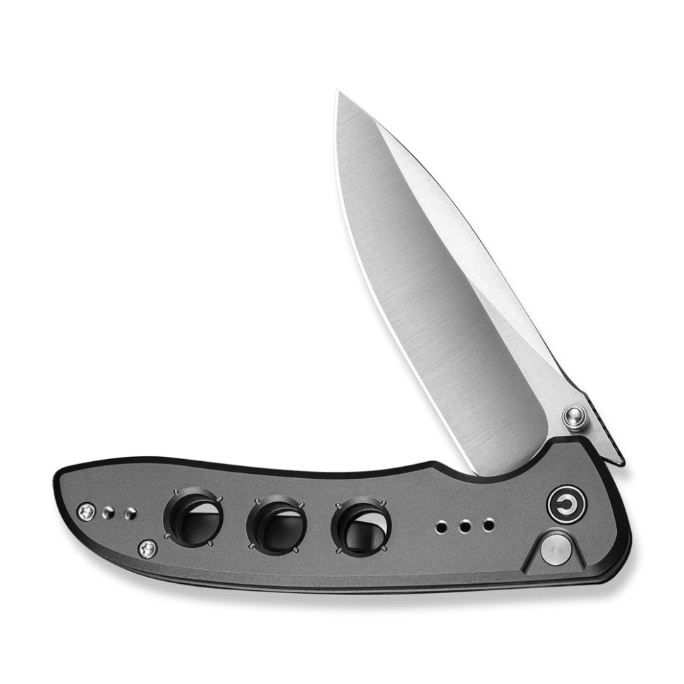 Ніж складаний туристичний Civivi Hyperpulse, (8.9 см) 14C28N / Aluminum сірий — фото 3