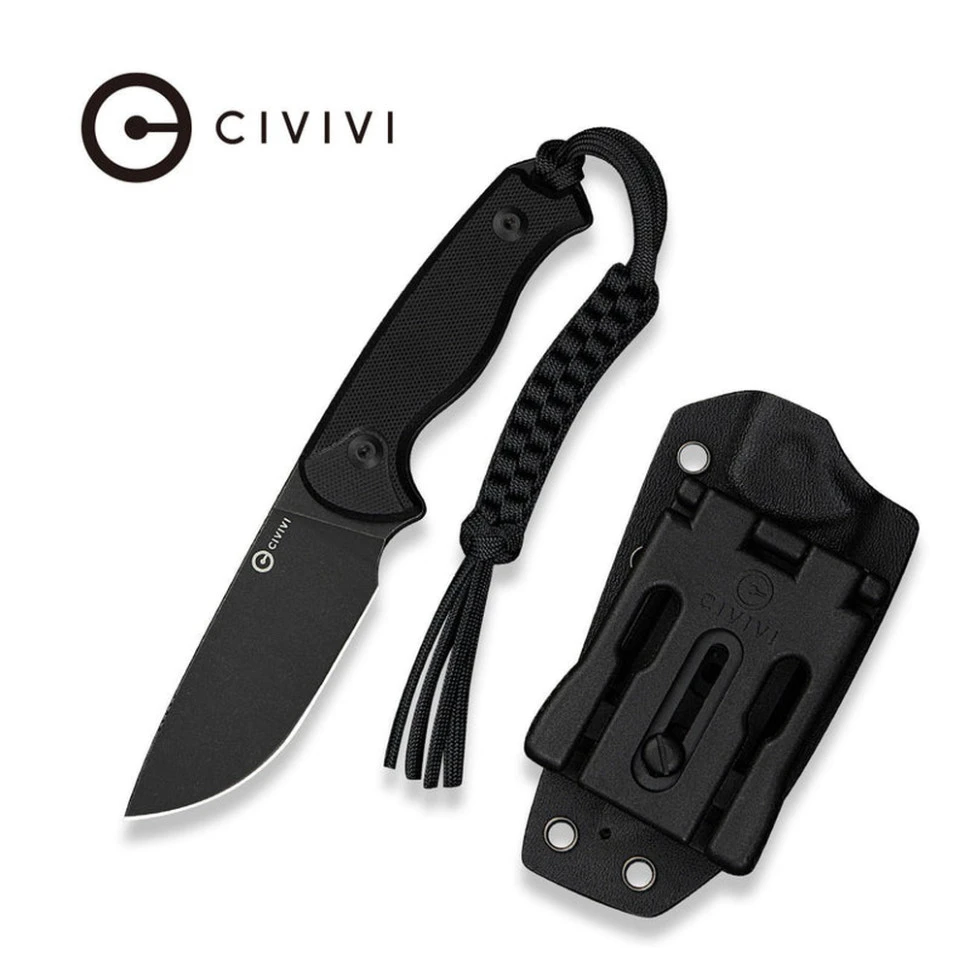 Ніж фіксований тактичний Civivi Timberbark, (8.1 см) 14C28N / G10 чорний — фото 10
