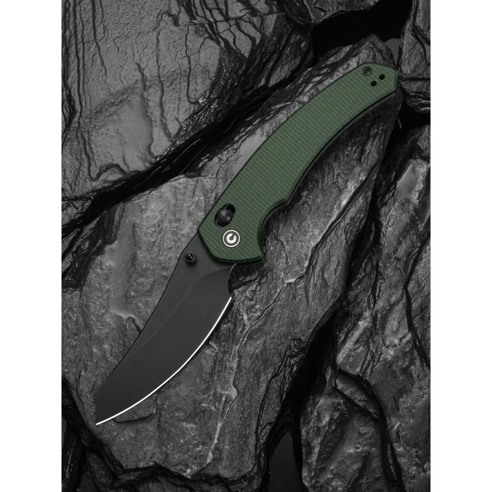 Ніж складаний туристичний Civivi Sixgill, (8.7 см) Nitro-V / Micarta темно-зелений — фото 10