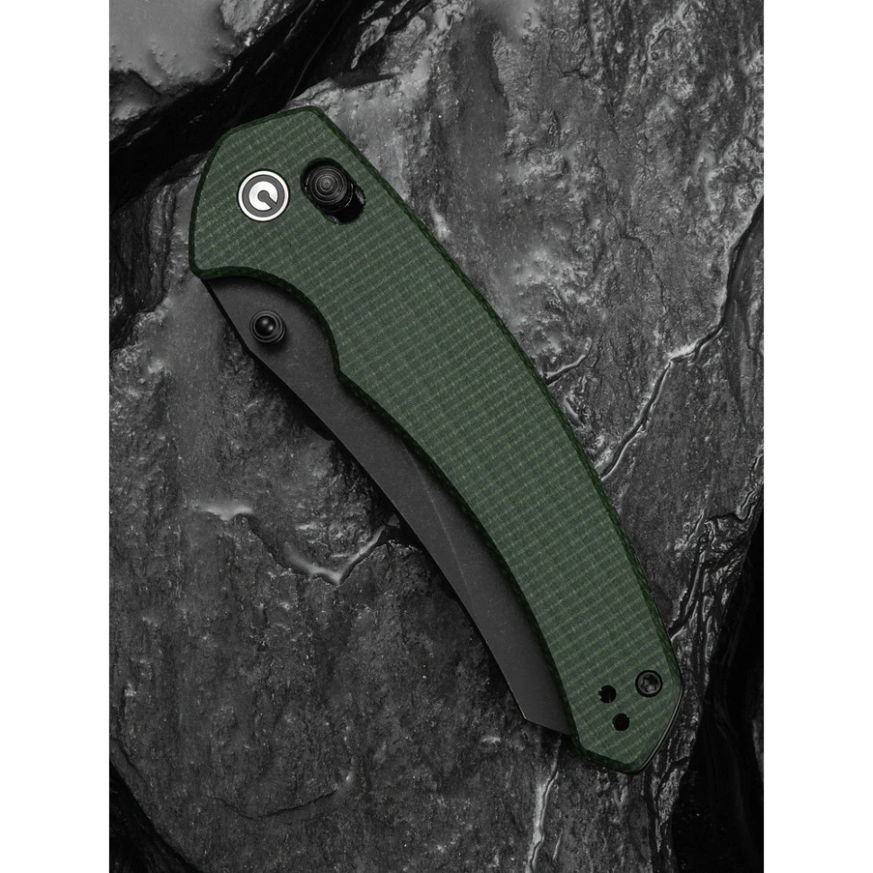 Ніж складаний туристичний Civivi Sixgill, (8.7 см) Nitro-V / Micarta темно-зелений — фото 13
