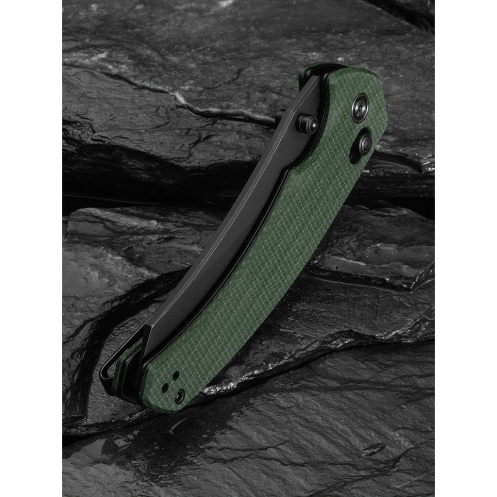 Ніж складаний туристичний Civivi Sixgill, (8.7 см) Nitro-V / Micarta темно-зелений — фото 15