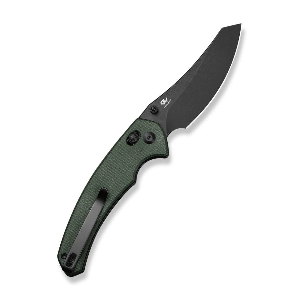 Ніж складаний туристичний Civivi Sixgill, (8.7 см) Nitro-V / Micarta темно-зелений — фото 2