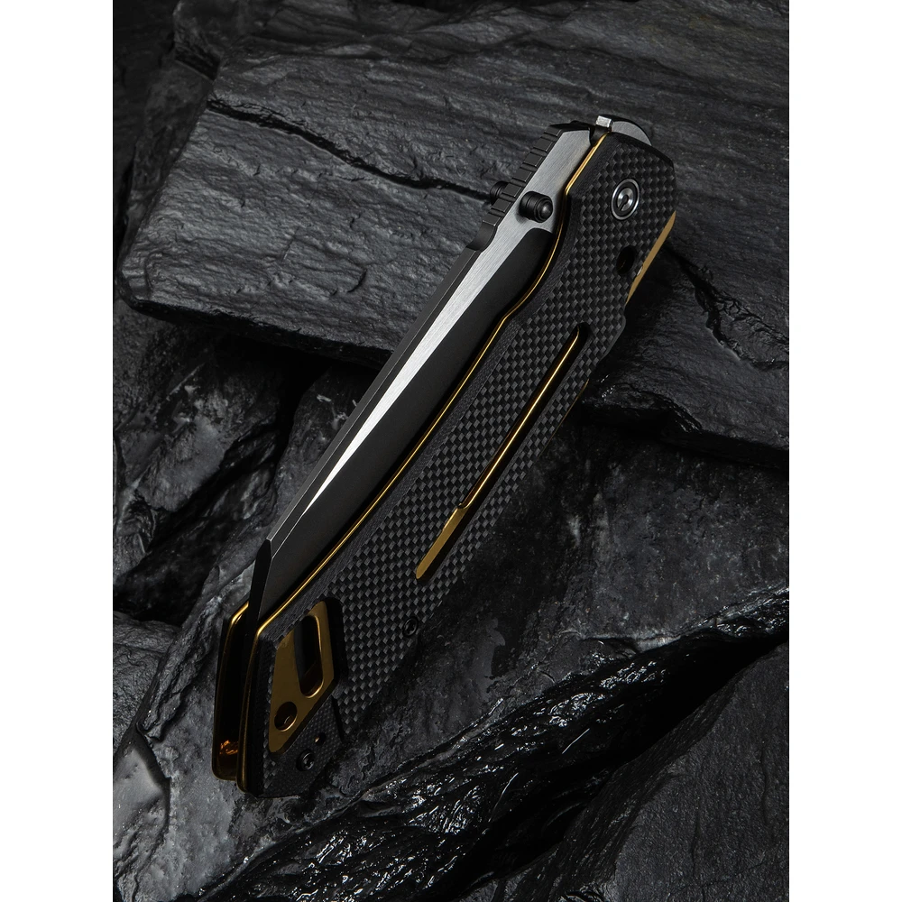 Ніж складаний тактичний Civivi Buster FG, (10.7 см) Nitro-V / G10 чорно-золотий — фото 15