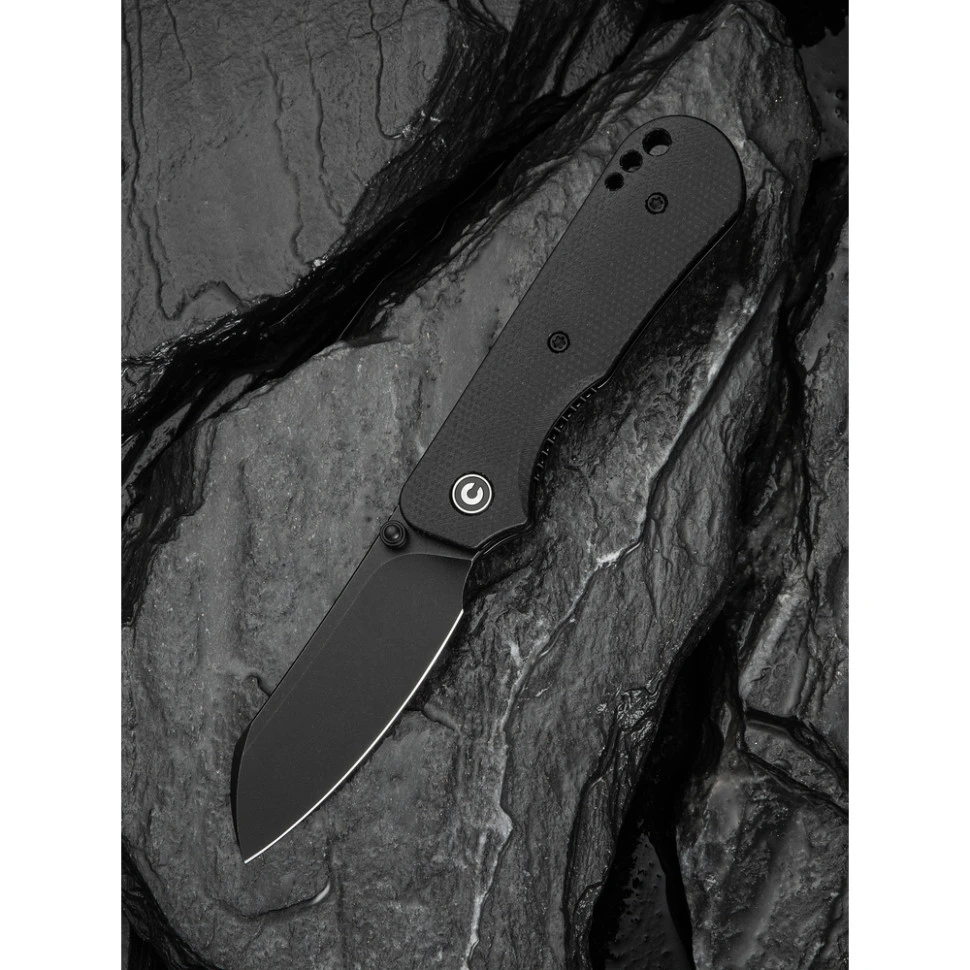 Ніж складаний кишеньковий Civivi Crabby, (6.9 см) 14C28N / Micarta чорний — фото 10