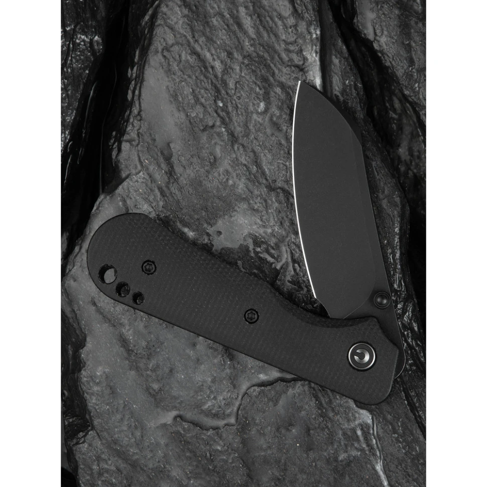 Ніж складаний кишеньковий Civivi Crabby, (6.9 см) 14C28N / Micarta чорний — фото 12