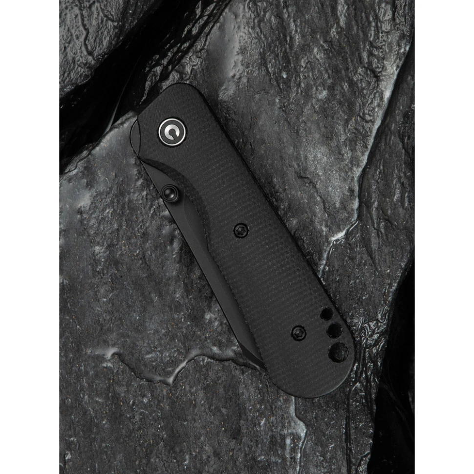 Ніж складаний кишеньковий Civivi Crabby, (6.9 см) 14C28N / Micarta чорний — фото 13