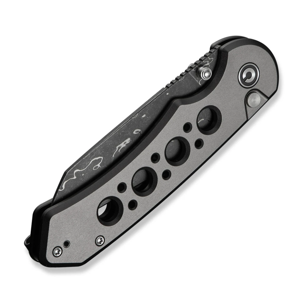 Ніж складаний туристичний Civivi Pragma Prime, (8.9 см) Damascus / Aluminum сірий — фото 6