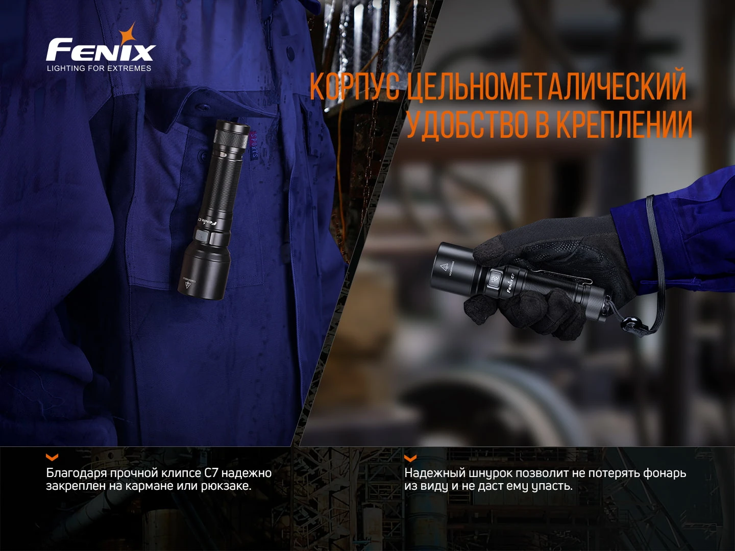 Ліхтар ручний Fenix C7 — фото 10