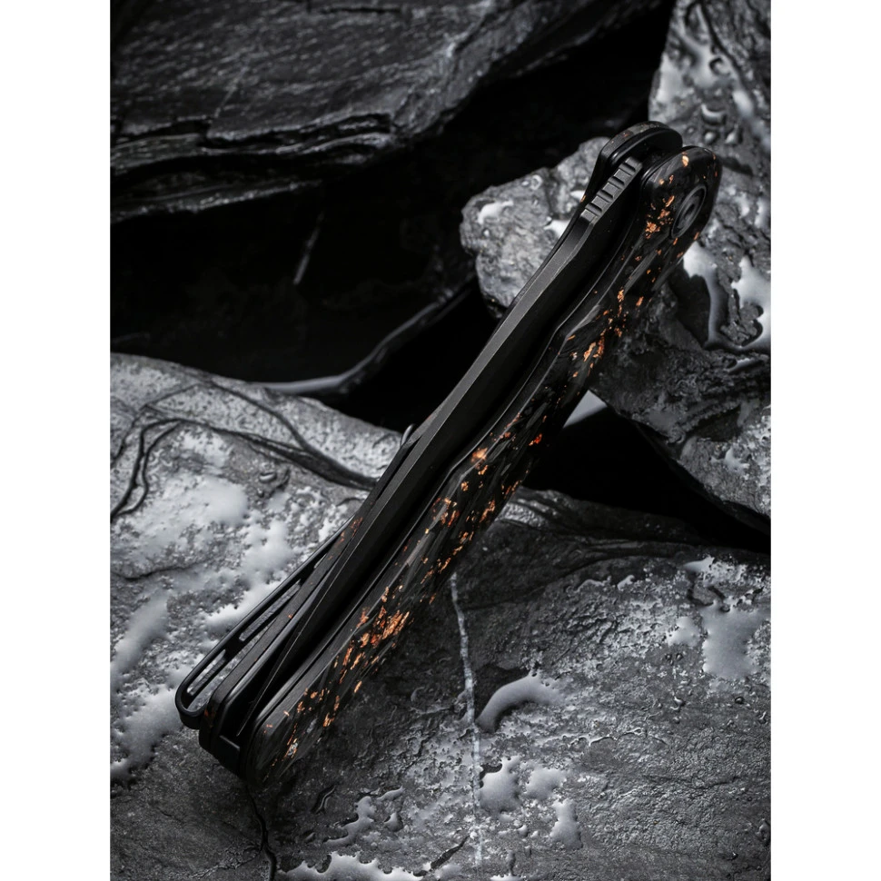 Ніж складаний туристичний Civivi Praxis, (9.5 см) 9Cr18MoV / Carbon Fiber & Resin — фото 13