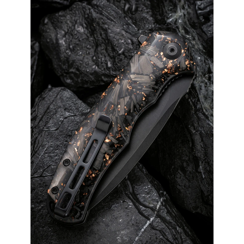 Ніж складаний туристичний Civivi Praxis, (9.5 см) 9Cr18MoV / Carbon Fiber & Resin — фото 14