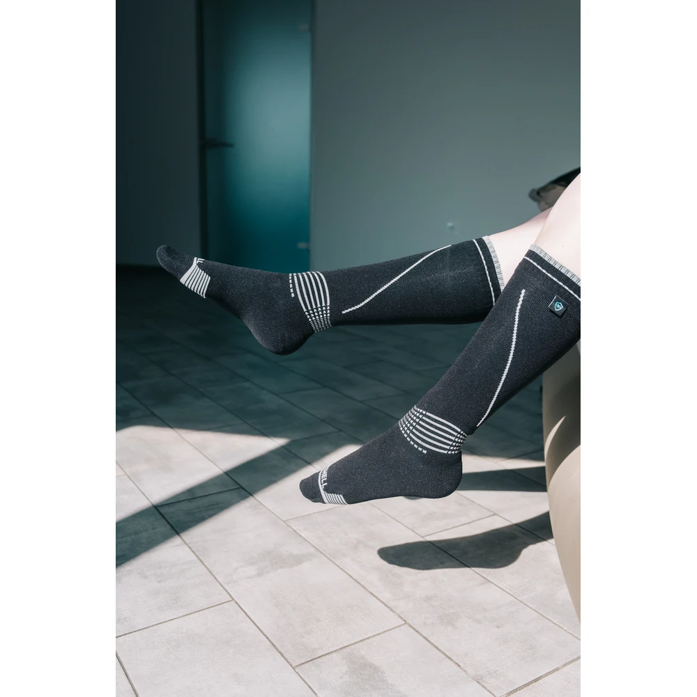 Водонепроникні шкарпетки Dexshell Longlite Socks 2.0, блакитні полоски, розмір S (36-38) — фото 15