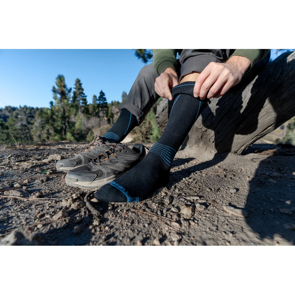 Водонепроникні шкарпетки Dexshell Longlite Socks 2.0, блакитні полоски, розмір S (36-38) — фото 5