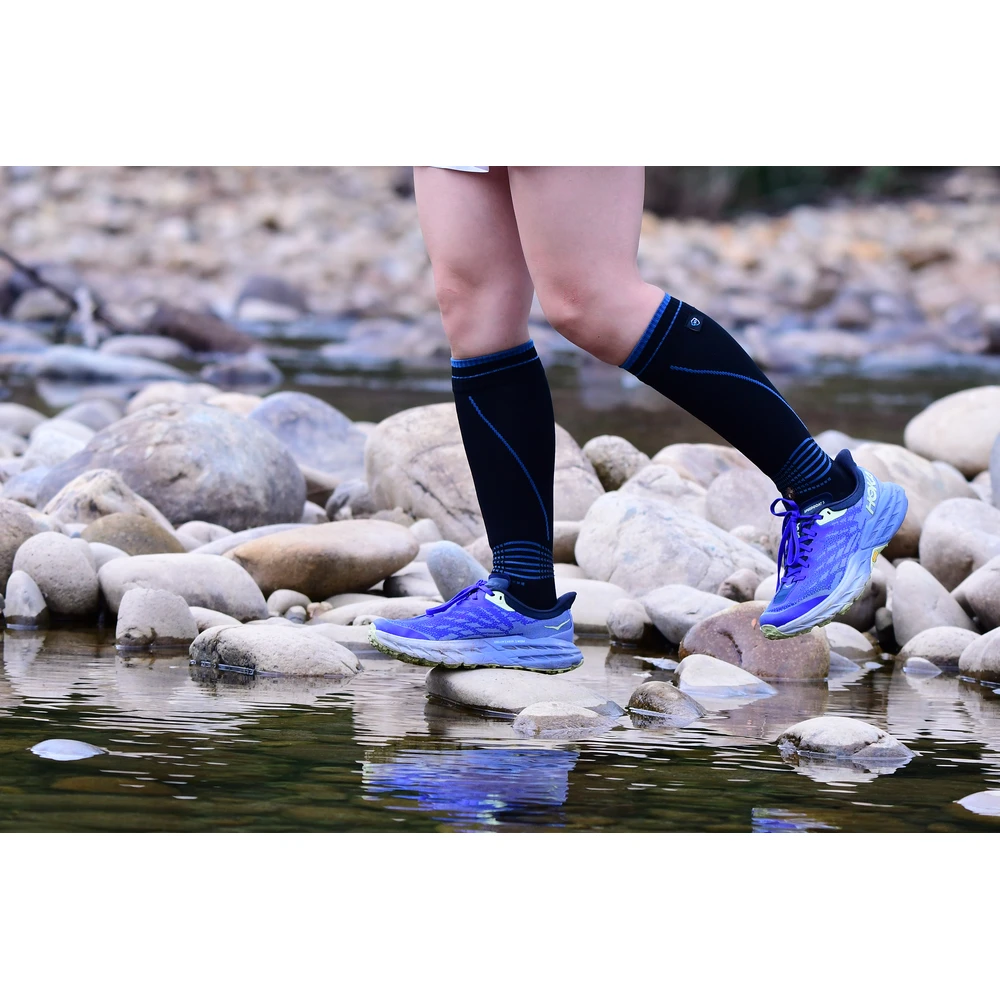 Водонепроникні шкарпетки Dexshell Longlite Socks 2.0, блакитні полоски, розмір S (36-38) — фото 7